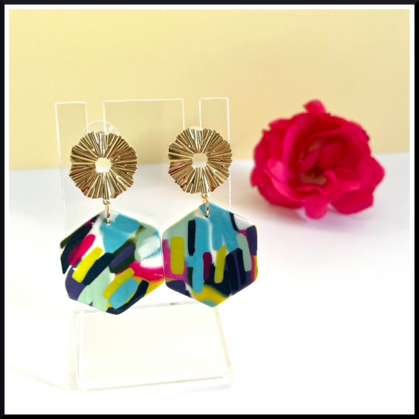 Calypso boucles d'oreilles en acier inoxydable